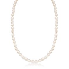 Ross-Simons - Children - 4-4.5mm Cultured Pearl Necklace, 14kt Yellow Gold. 15". It's never too early to start accessorizing! A testament to good taste and individual expression, our 15" children's pearl necklace gleams with 4-4.5mm cultured freshwater oval pearls. Fastens with a 14kt yellow gold springring clasp. White pearl necklace. Pearl birthstones are the perfect gift for June birthdays. Simple Pearl Pendant, Mickey Mouse Necklace, Cultured Pearl Bracelet, Pearl Birthstone, Unicorn Pendant, Pearl And Diamond Necklace, Baby Pearls, White Pearl Necklace, Cultured Pearl Necklace