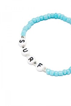 Summer Everyday Hand-strung Jewelry, Trendy Heishi Beads Bracelet With Letter Beads, Personalized Round Beads Casual Jewelry, Personalized Casual Jewelry With Round Beads, Hand-strung Heishi Bead Jewelry For Summer, Casual Personalized Jewelry With Round Beads, Casual Personalized Round Beads Jewelry, Turquoise Jewelry With Letter Beads For Friendship, Casual Everyday Letter Beads Jewelry