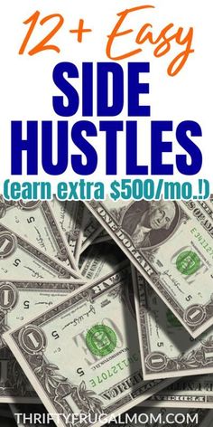 10+ Easily Doable Side Hustles that Will Make You Extra Money Easy Side Hustles, Jobs At Home, Frugal Mom, Easy Ways To Make Money, How To Use Facebook, Ways To Make Extra Money, Best Ways To Make Money, Survey Sites, Work At Home Jobs