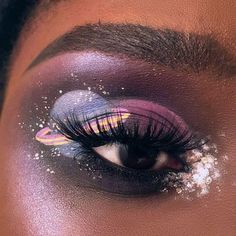 Cosmic Makeup, Halloween Make-up Looks, Gif Illustration, Food Makeup, Space Makeup, Galaxy Makeup, Makeup Tumblr, African Outfits