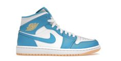 BRAND NEW AND 100% AUTHENTIC PURCHASED FROM NIKE COMES WITH A REPLACEMENT BOX** **PURCHASE FROM A TRUSTED SELLER** MESSAGE IF ANY QUESTIONS! Teal Jordans, Nike Shoes Girls, Preppy Shoes, All Nike Shoes, Nike Air Jordan 1 Mid, Cute Nike Shoes, Jordan Sneakers, Cute Nikes, Swag Shoes