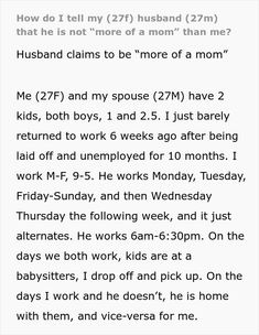 a text message that reads, how do i tell my husband 27m?