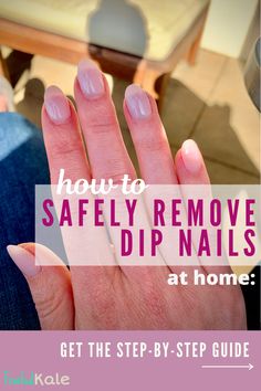 How To Take Off Dipped Nails At Home, How To Get Dipped Nails Off At Home, How To Dip Powder Nails At Home, How To Remove Dipped Nails At Home, Remove Dipped Nails At Home, Removing Sns Nails At Home, Dip Removal At Home, Gel Nails Vs Dip Powder, How To Remove Sns Nails At Home