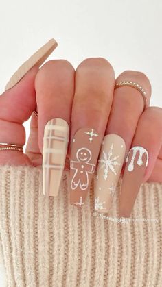 Unghie Nail Art, Christmas Gel, Cute Christmas Nails, Nail Swag