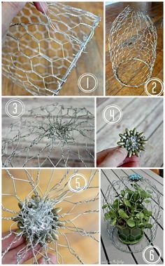 the steps to make a wire basket