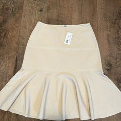 Brand New With Tags! Absolutely Stunning And Originally $445 And I Just Never Wore It. Pictures Don’t Do This Skirt Justice! It’s A Small But Stretchy So Could Fit A Medium Too. Questions? Leave A Comment Below! Elegant Beige Tiered Mini Skirt, Chic Fitted Neutral Skirt, Fitted Neutral Skirt, Neutral Fitted Skirt, Elegant Neutral Fitted Skirt, Fitted Neutral Midi Skirt, Fitted Neutral Lined Skirt, It Pictures, Faux Leather Pencil Skirt