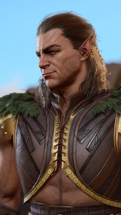 an image of a man with long hair wearing armor