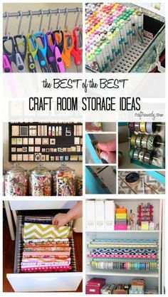 the best craft room storage ideas for all kinds of crafts and supplies in one place