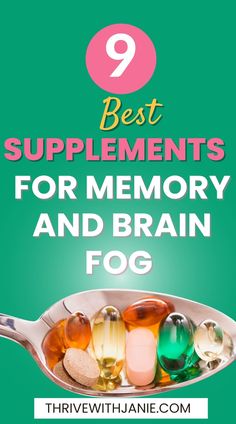 Supplements for memory and brain fog Supplements For Memory, Vitamins For Memory, Memory Supplements, Brain Healthy Foods