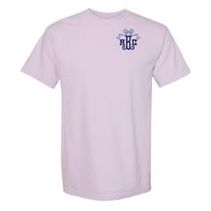 Add a perfect personal touch of embroidered girly glam to any look- “Put A Bow On It”🎀 Perfect for any occasion, this Monogrammed 'Bow' Comfort Colors T-Shirt is sure to turn heads and make a statement :) Pink Custom Embroidery Short Sleeve T-shirt, Pink Short Sleeve T-shirt With Custom Embroidery, Monogram Bow, Lilly Inspired, Long Sleeve Baseball Tee, Matching Sets Outfit, Comfort Colors Sweatshirt, Sweat Set, Fall Denim