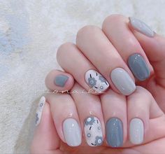 Blue Nail Art, Pretty Nail Art Designs, Gel Nail Design, Pretty Nail Art, Elegant Nails, Nail Art Hacks, Nail Art Inspiration, May 17