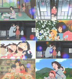 the many scenes in spirited anime