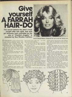 Fawcett Hair, 1970s Hairstyles, Farrah Fawcett