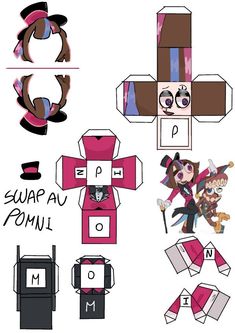 the paper doll is made to look like an origami girl and has two different designs on it