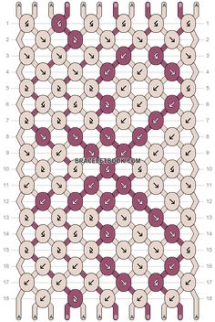 the diagram shows how to make an interlaced pattern with circles and numbers on each side