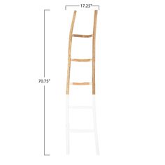 a wooden ladder is shown with measurements