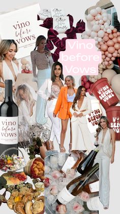 the collage is full of wine, food, and other things to see on this page