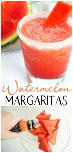 watermelon margaritas are the perfect summer drink