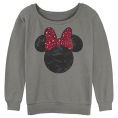 Who knew that dressing "mousey" could be so cute!? Celebrate Walt Disney's most iconic character and all his beloved friends with these new officially licensed Mickey Mouse & Friends styles for the whole family! All your favorites like Mickey Mouse, Minnie Mouse, Goofy, Pluto, Donald Duck, and more are featured across these adorable Disney designs that are perfect for your next trip to Disneyland! This delightful Mickey Mouse & Friends apparel will capture everyone's heart, becoming a cherished Cute Mickey Mouse Cotton Sweatshirt, Cute Mickey Mouse Tops For Fall, Cute Minnie Mouse Crew Neck Sweatshirt, Fall Mickey Mouse Cotton Tops, Fall Cotton Mickey Mouse Tops, Cute Minnie Mouse Tops For Fall, Disney Sweatshirts Women, Minnie Mouse Silhouette, Minnie Mouse Red