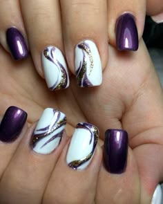 Cool Nails Cute Summer Nail Designs, Gel Pedicure, Purple Nail Art, Purple Nail Designs, Pedicure Designs, Nail Art Designs Summer, Purple Nail, Cute Summer Nails, Super Nails