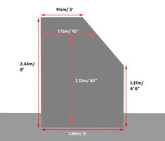 the height of a tent with measurements for it