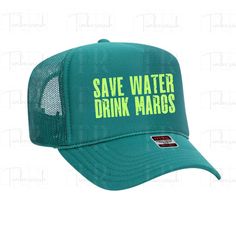 High quality, foam/mesh construction with adjustable snapback. Thank you for visiting my shop. Margarita Trucker Hat, Blue Mesh Trucker Hat, Baseball Season Mesh Trucker Hat Snapback, Green Sporty 5-panel Trucker Hat, Green Mesh Trucker Snapback Hat, Funny Trucker Hat, Camo Trucker Hat, Trucker Humor, Save Water Drink