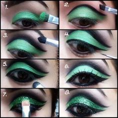 21 Inspiring St Patrick'S Day Makeup Looks 6 Cut Crease Eye Makeup, Lady Art, Dramatic Eye Makeup, Dramatic Eyes