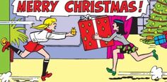 Vintage Comics, Christmas Time, Pin Up