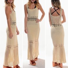 Vintage 70s Boho Hippie Festival Crochet Cream Maxi Dress No Brand Or Size Tag I Believe This Is A Xs Or S Based On The Measurements. The Fabric Does Stretch, But Note There Is No Zipper Or Other Closure In Terms Of Taking On Or Off. Measurements Taken Laying Flat: Chest: 14“ - 17" Waist: 14“ - 17" Length: 57“ ***Model Is Wearing A Black Bodysuit Underneath, Which Is Not Included*** Absolutely Gorgeous Piece! It's In Such Amazing Condition! Fitted Retro Crochet Dress For Spring, Fitted Sleeveless Retro Crochet Dress, Retro Fitted Sleeveless Crochet Dress, Vintage Sleeveless Crochet Dress, Retro Sleeveless Crochet Dress For Spring, Retro Fitted Crochet Dress For Beach, Vintage Fitted Crochet Dress For Spring, Fitted Retro Crochet Dress For The Beach, Fitted Casual Crochet Maxi Dress