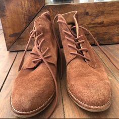 Close to vintage! This pair of genuine suede rust colored booties are so cute and in great condition. No worn out suede patches.  Size 7 Leather Boots Brown, Womens Booties, Booties Ankle Boots, Genuine Leather Boots, Boots Brown, Brown Leather Boots, Suede Booties, Brown Boots, Brown Suede