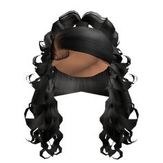 Curly High Ponytail [Black] Ponytail Codes Berry Ave, Curly High Ponytail, Roblox Hair, Hair Roblox, Hair Codes, Braided Pony, Roblox Skins