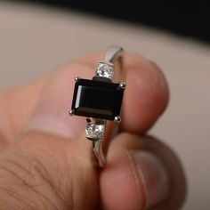 Hey, I found this really awesome Etsy listing at https://www.etsy.com/listing/553467483/natural-black-spinel-ring-cocktail-party Modern Black Emerald Cut Jewelry, Black Emerald-cut Gemstone Jewelry, Black Emerald Cut Ring As Gift, Black Emerald Cut Ring For Gift, Black Emerald Cut Promise Ring, Black Emerald Ring Fine Jewelry, Silver Emerald Cut Tourmaline Jewelry, Black Octagon Rings As Gifts, Black Geometric Ring As Gift