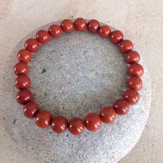 Excited to share this item from my #etsy shop: Red Jasper. Motivator. Emotional Energy. Root Chakra. Beaded Bracelet. Meditation BraceletMen/Women.Simple Stretch Bracelet. Great Motivator Luxury Red Spiritual Bracelets, Natural Stone Bracelets Red, Living Jewelry, Emotional Energy, Healing Crystals Meanings, Bracelet Men, Achieving Goals, Crystal Meanings, Root Chakra