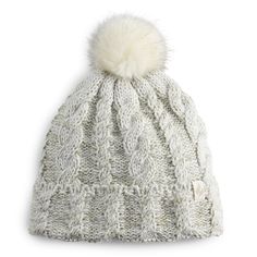 Keep her noggin cozy and warm with this girls' Heat Holders cable-knit heatweaver pom pom hat. Keep her noggin cozy and warm with this girls' Heat Holders cable-knit heatweaver pom pom hat. Click on this KIDS APPAREL & SHOES GUIDE to find the perfect fit and more! Pom pom top Cable knit HeatWeaver® lining traps warm air near the skin.FABRIC & CARE Acrylic, polyester Machine wash Imported Size: One Size. Color: Beige. Gender: female. Shoes Guide, Pom Pom Hat, Fabric Care, Cable Knit, Gender Female, Accessories Hats, Winter Hats, Pom Pom, Perfect Fit