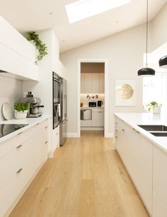 the kitchen is clean and ready for us to use in its new owner's home