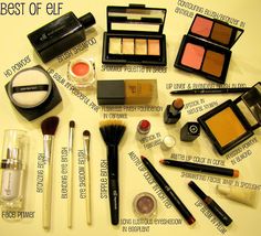 Best of ELF Cosmetics Best Elf Products, Hd Make Up, 2017 Makeup, Elf Products, E.l.f. Cosmetics, Elf Cosmetics, Elf Makeup, Makeup Hacks, Kiss Makeup