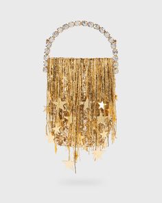 Disco meets micro. Hand beaded fringes for a fun night out, this bag is quite a versatile piece. The removable chain allows it to be worn as crossbody or as a clutch. The ideal piece to make you stand out. Please note, this bag may fit some standard phone sizes. MATERIAL Exterior:Sequins covered satin Beaded fringesFirst grade crystal stonesBrass and silver plating Interior:Fabric lining DETAILS Includes chainZip closure SIZE Micro Fringe, Woven Clutch, Beaded Embellishments, Natural Essence, Beaded Clutch Bag, Sequin Embellishment, Beaded Clutch, Half Circle, Beaded Fringe