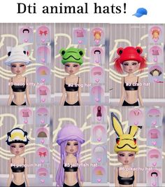 Jellyfish Hat Dress To Impress, Hello Kitty Hat Dress To Impress, Hello Kitty Hat Hack Dti, Top Hat Dress To Impress, Dress To Impress Frog Hat, Dti Hat Tricks, Frog Hat Dress To Impress, Dress To Impress Hat Combo, Gacha Outfits Codes