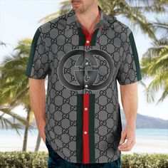 Looking for the perfect Hawaii shirt to wear on your next trip? Look no further than our luxurious brand outfit clothing. Our high-quality Hawaii shirts are made with the latest in fashion and Hawaii Shirts, Gucci Shirts, Branded Outfits, Products Ideas, Swag Men, Fashion Aesthetics, 3d Shirt, Bright Patterns, Create Shirts