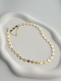 Gold Star Chain Necklace Gold Plated Stars Gold Necklace Chain Perfect Gift for her Gold Necklace Chain, Stars Gold, Stars Necklace, Chain Necklace Gold, Star Chain, Gold Star, Gold Chain Necklace, Perfect Gift For Her, Star Necklace