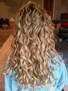 42 best images about loose spiral perm medium hair on Pinterest ... Loose Spiral Perm, Long Curly Blonde Hair, Mousy Brown Hair, Perm Curls, Blond Hairstyles, Long Hair Perm