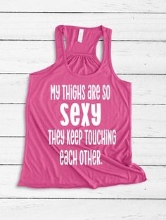 Funny workout shirt for women. Hit the gym with this funny gym t-shirt or wear a cute pair of leggings. Comes in many colors and sizes Check out our DRINKWARE section for a matching water bottle. Check out our selection of V-neck t-shirts for this design in a V-neck tee How to Order| To choose a color for the graphic on your shirt, navigate to the available color palette in the picture selection. Type ONE color for your shirt's text in the text box provided above. Note: If you do not type any co Funny Workout Shirts Women Hilarious, Trendy Pink Workout T-shirt, Pink Stretch Activewear With Graphic Print, Trendy Pink Tank Top For Gym, Pink Sporty T-shirt For Yoga, Sporty Tops With Funny Text For Workout, Sporty Workout Tops With Funny Text, Pre-shrunk Stretch Tops For Sports, Funny Workout Shirts Women