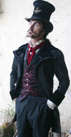 Frilly Shirt, Moda Steampunk, Gothic Mode, Black Tapestry, Men's Shirts And Tops, Style Steampunk