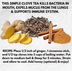 a recipe for mucus and ginger root tea