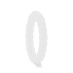 a white ring is shown against a white background