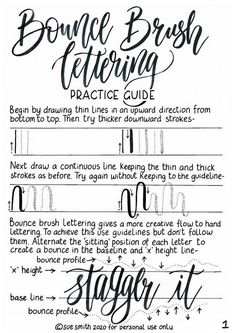 Bounce Lettering Template_All_FINAL.pdf | PDF Host Handwriting fonts logos #hand Bouncing Calligraphy, Bounce Lettering Worksheet, Bouncy Lettering Alphabet, Bouncy Calligraphy Alphabet, Hand Lettering Templates, Bounce Lettering Alphabet, Bounce Calligraphy, Bounce Lettering, Brush Lettering Alphabet