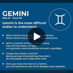 a blue screen with the words gemin and an image of a zodiac sign on it