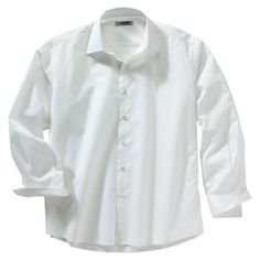 Edwards Men's Big And Tall Wrinkle Resistant Dress Shirt, Style 1033. This Spread Collar Dress Shirt offers a tailored fit that is cut closer to the body. Impeccable styling the fabric has added stretch for all day comfort. Perfect for the office or weekend wear. Embroiders well. 66% Cotton/30% Polyester/4% Spandex, 3.3oz.wt, Tailored fit that is cut closer to the body, Spread collar - 2 3/4" collar points, French placket and no pocket, Fabric has comfort stretch, Two button adjustable cuff, Wri Dress Shirt Style, Mens White Dress Shirt, Solid Dress Shirt, Formal Shirt Dress, White Dress Shirt, Long Sleeve Dress Formal, Shirt Dress Style, White Shirt Dress, Long Sleeve Shirt Dress