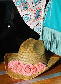 Flower Cowboy Hat. The Perfect Bohemian Cowgirl Hat For Those Hot Summer Days! By: OLE` ( Peter Grimm) Size: One Size Cowgirl Boutique, Hat With Flowers, Bohemian Cowgirl, Well Behaved Women, Distressed Hat, Cowgirl Hat, Life Is Tough, Flower Hats, Rhinestone Trim