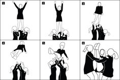 the steps in how to tie a woman's dress with her hands and feet